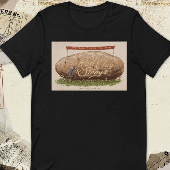 Vera R Tops - The Red Clay Strays 2025 Tour Shirt – Ford Idaho Center Concert Tee – Retro 91